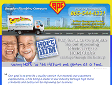 Tablet Screenshot of brogdonplumbing.com